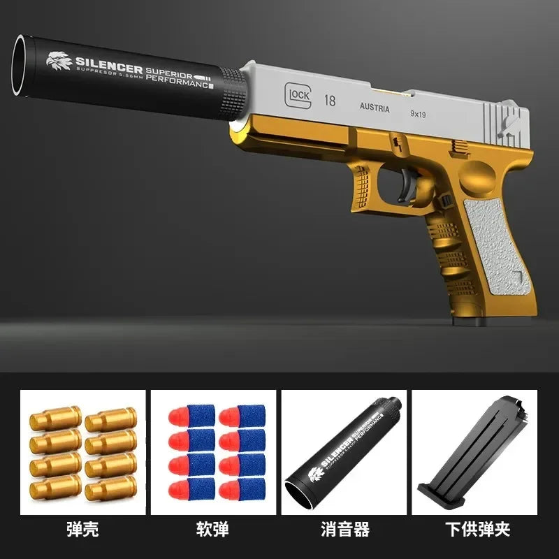 Glock M1911 Speelgoedpistool | Shell ejection Foam bullet