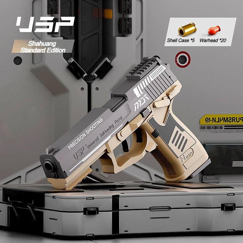 USP Mechanische Speelgoedpistool | Shell ejection Soft bullet
