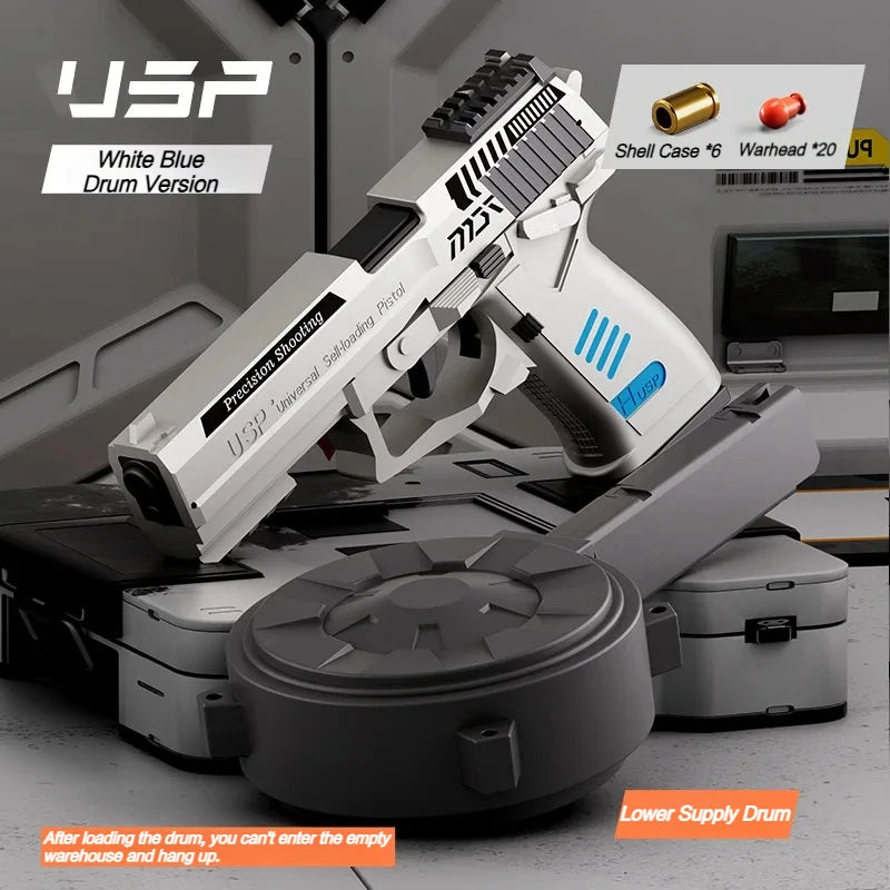 USP Mechanische Speelgoedpistool | Shell ejection Soft bullet